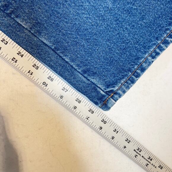 L.L. Bean Flannel Lined Jeans Woman 12 Reg Relaxed Fit W32 L30 100% Cotton COLD - Picture 8 of 15